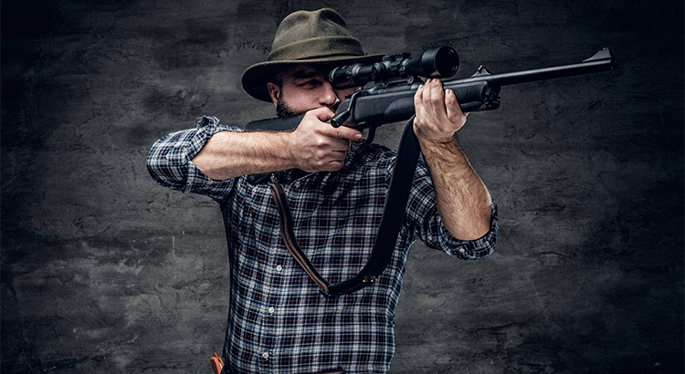 rifle y visor
