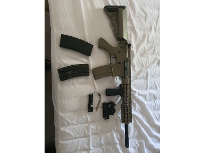 AEG M4 Keymod Rail Tan CYMA