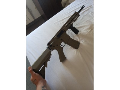 AEG M4 Keymod Rail Tan CYMA