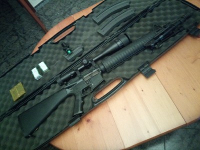 Colt M16 semiautomático + Zeis Conquest 6-24x50