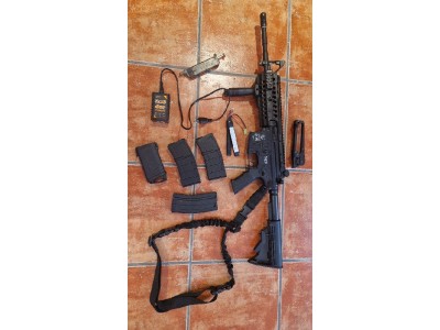 Equipo airsoft m4 a1 ics sport line y glock 23.