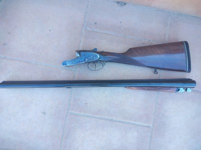 Escopeta paralela de caza Víctor Sarasqueta del calibre 12