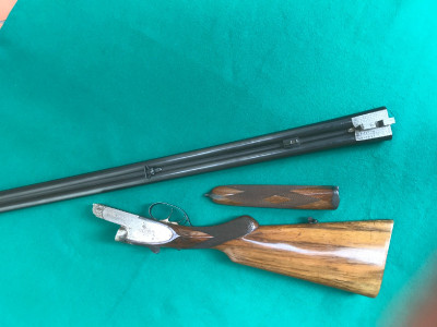Escopeta paralela calibre 12/70 marca GRULLA de Union Armera