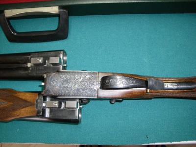 Escopeta paralela Martín Ugarteburu con grabados
