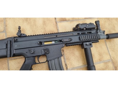 G&G FN SCAR CQC BLACK AEG METAL