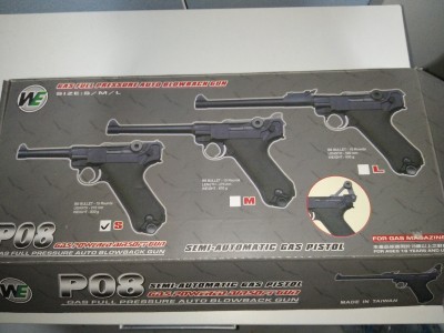 Luger P08 Green Gas Blowback 6mm