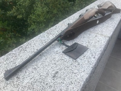 Rifle de cerrojo Mannlicher Luxus 300, monturas Apel y visor Zeiss ZA