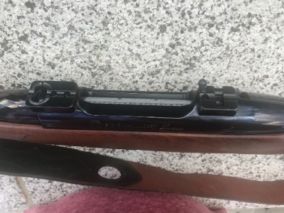 Rifle de cerrojo Mannlicher Luxus 300, monturas Apel y visor Zeiss ZA
