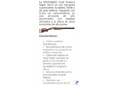 Mossberg Gold Reserve Super Sport