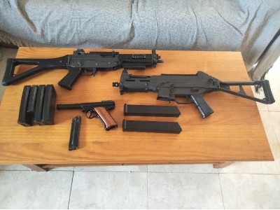 Pack de airsoft tres réplicas