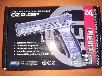 ASG CZ P-09 Co2 Balines - Pellet