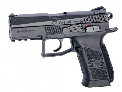 Pistola CZ75 P-07 Duty Negra blowback corredera metálica - 6