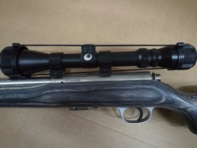 Rifle de precisión Marlin 17 HMR con visor Optisan 3-9x40