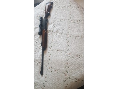 Rifle Remington 750 con visor banner  y monturas apel