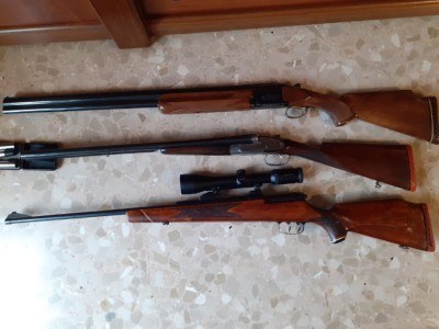 Rifles y escopetas como nuevas