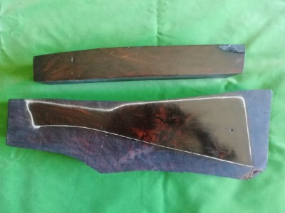 Taco de madera circasiano oscura