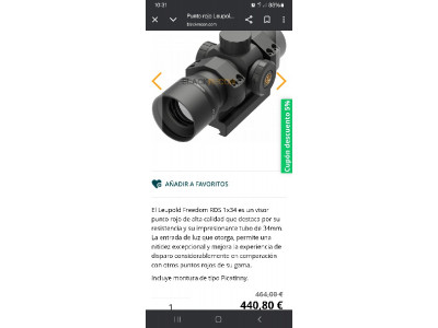 Visor Leupold punto rojo