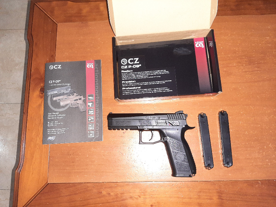 ASG CZ P-09 Co2 Balines - Pellet