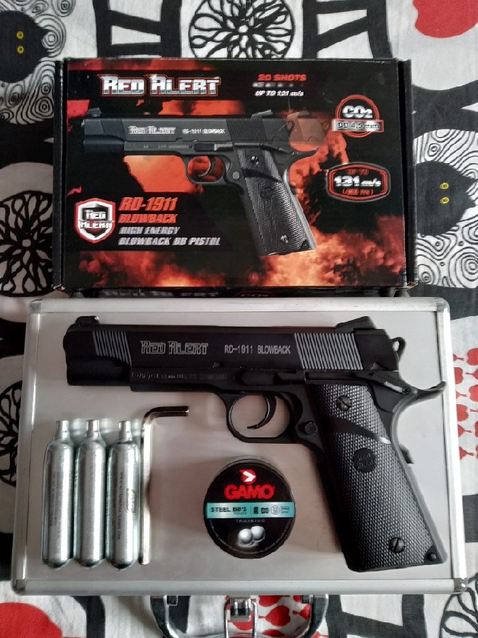 Colt 1911 Red Alert BLOWBACK 131m/s CO2